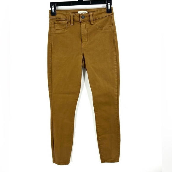 L'Agence Margot High Rise Skinny Jeans Size 25 Cedar Brown - Picture 13 of 13